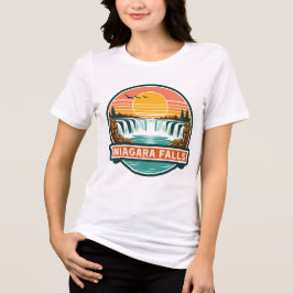 Camiseta cataratas do niágara canadá design retrô