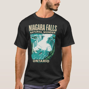 Camiseta Cataratas do Niágara Ontário Canadá Pôster de Viag