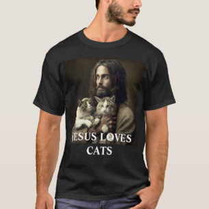 Camiseta #CATARMY Oficial "Jesus ama gatos" SnarkY
