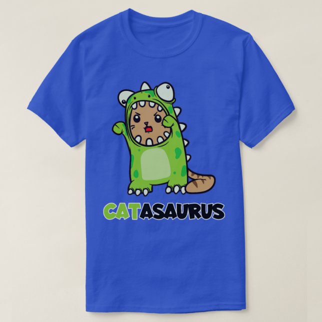 Camiseta Catasaurus Cat Dino Costume Dinossauro (Frente do Design)