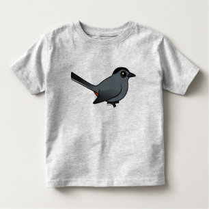 Camiseta Catbird cinzento de Birdorable
