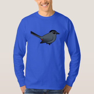 Camiseta Catbird cinzento de Birdorable