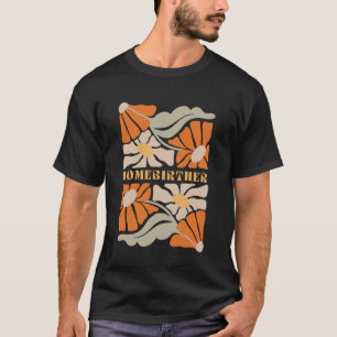 Camiseta Catcher de Bebê Parteira de Parto em Casa Boho Flo