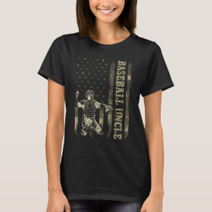 Camiseta Catcher de Beisebol Homem Beisebol Tio Camuflagem