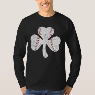 Camiseta Catcher de beisebol Shamrock de arremessador St P