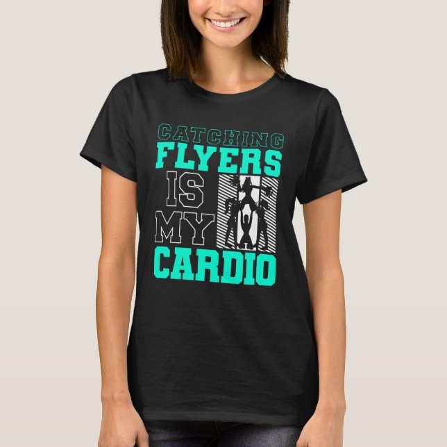 Camiseta Catching Flyers Is My Cardio Cheerleading Back Spo (Frente)