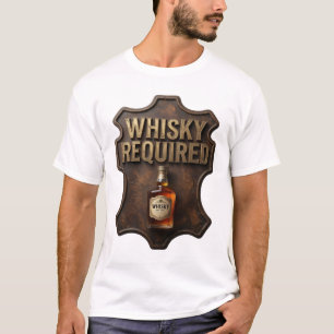 Camiseta Catchy Gold WHISKY REQUIRED Statement