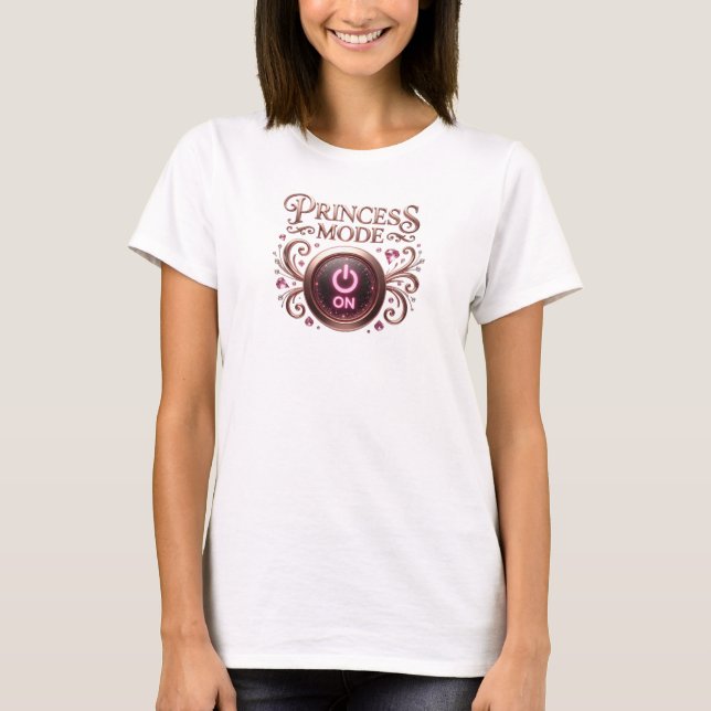 Camiseta Catchy Red PRINCESS MODE Statement (Frente)