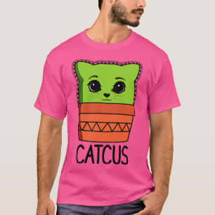 Camiseta Catcus Funny Cactus Cat Pun para Gatos