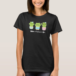 Camiseta Catcus Women Mens Cactus Cat Plant Catus