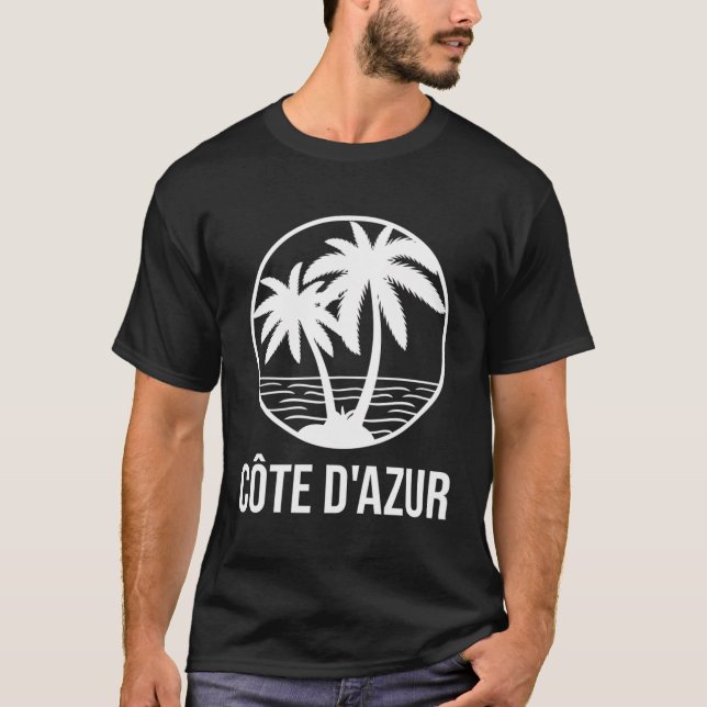 Camiseta Cã'Te Dâ´Azur Vacur Palm Tree Ocean Holidy Sum (Frente)