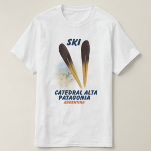Camiseta Catedral Alta Patagônia, Argentina, poster de esq