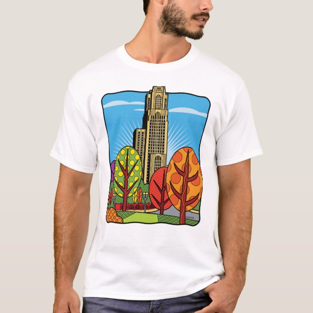 Camiseta Catedral de Aprendizagem de Pittsburgh (Frente)
