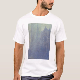 Camiseta Catedral de Claude Monet   Rouen, tempo nevoento