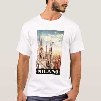 Camiseta Catedral de MILANO Milão Vintage - Viagem Art ital