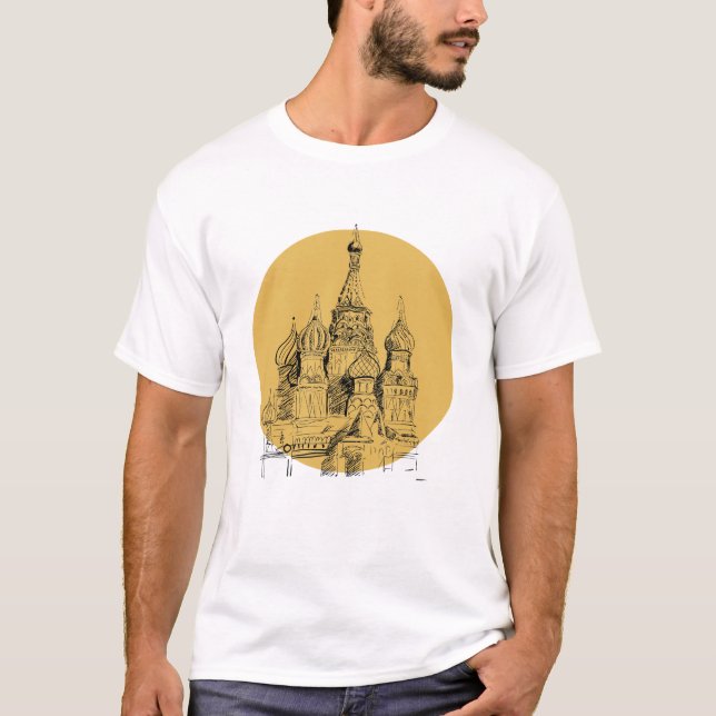 Camiseta Catedral de Moscou (Frente)
