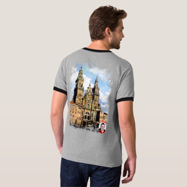 Camiseta Catedral de Santiago de Compostela (Parte Traseira Completa)
