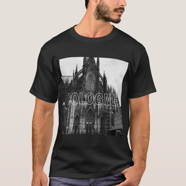 Camiseta Catedral histórica de Colônia na Alemanha (Frente)