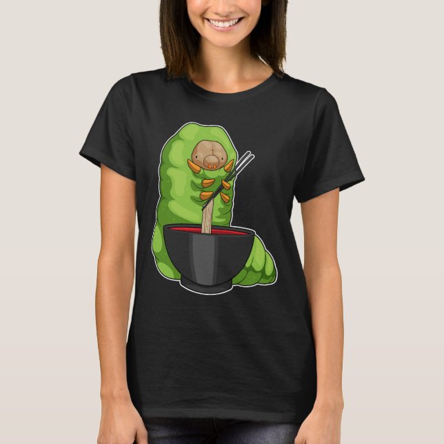 Camiseta Caterillar Ramen Bowl (Frente)