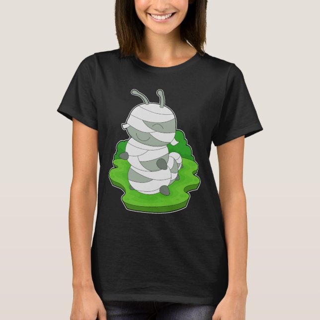 Camiseta Caterpilar Halloween Mummy (Frente)