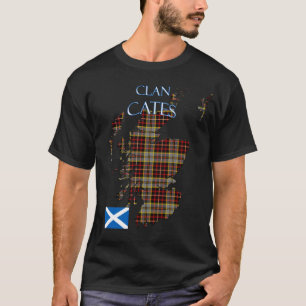 Camiseta Cates Scottish Clan Tartan Scotland