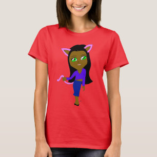 Camiseta catgirl chibi