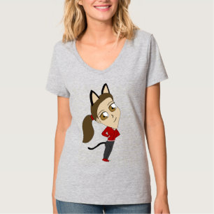 Camiseta catgirl chibi