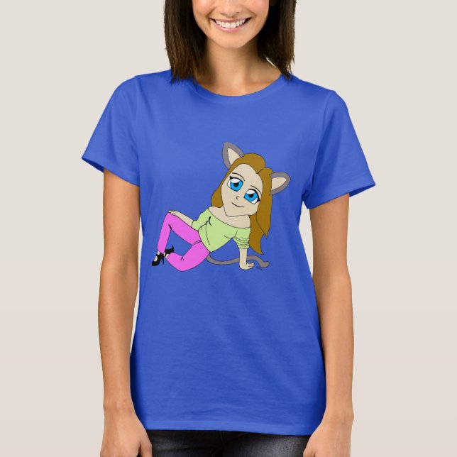 Camiseta catgirl chibi (Frente)