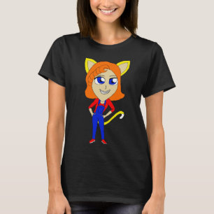 Camiseta catgirl chibi
