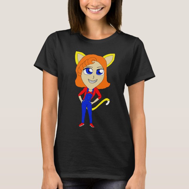 Camiseta catgirl chibi (Frente)