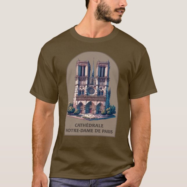 Camiseta Cathédrale Notre-Dame de Paris (Frente)