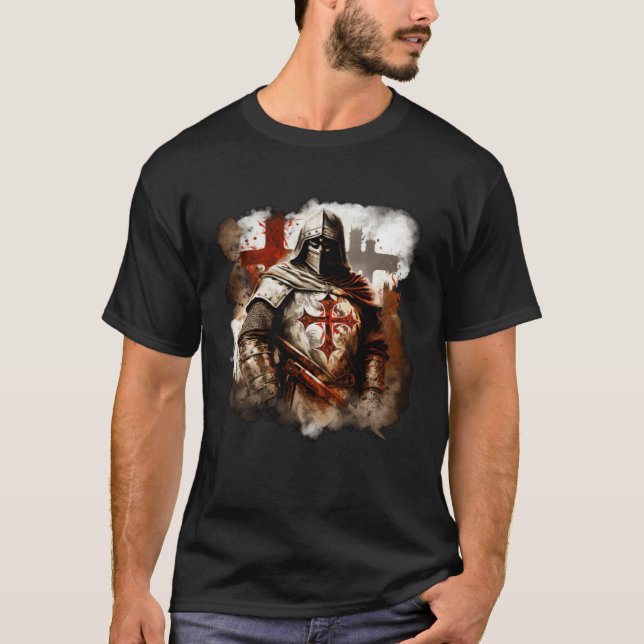 Camiseta Catholic Templar Knights Medieval (Frente)