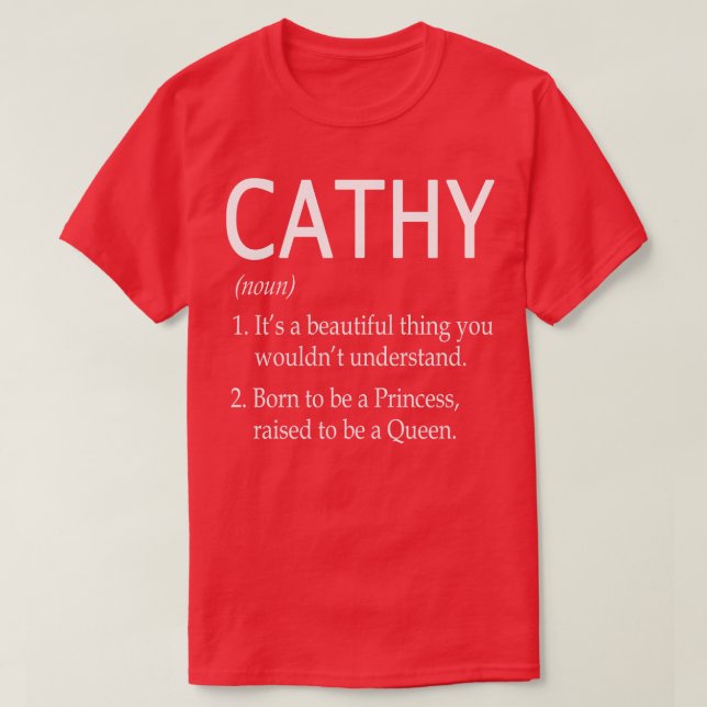 Camiseta Cathy Name Gift (Frente do Design)