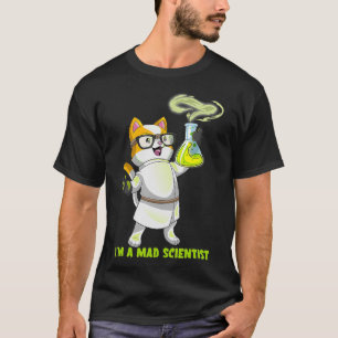 Camiseta Catião Gato de Ciência Química Mádica Cientista Ki