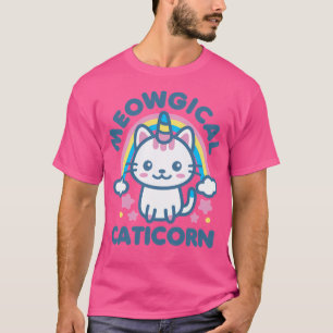 Camiseta Caticorn Kawaii