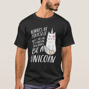 Camiseta Caticorn Unicórnio Gato Kittycorn Meninas Mulheres