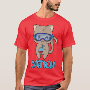 Camiseta Cation Cute Science Cat Pawsitive Element Chemipis