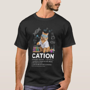 Camiseta Cation Humor Química Engraçado Professor de Ciênci