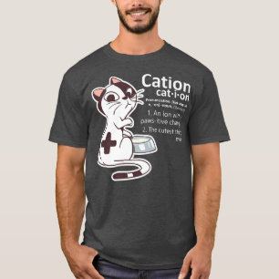 Camiseta Cation Science Pun Para Cientista E Cat Lover P