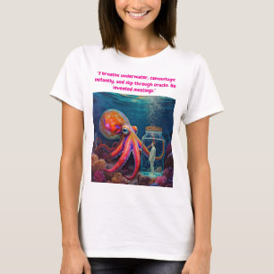 Camiseta "Cativeiro Silencioso do Oceano" - Octopus Portrai