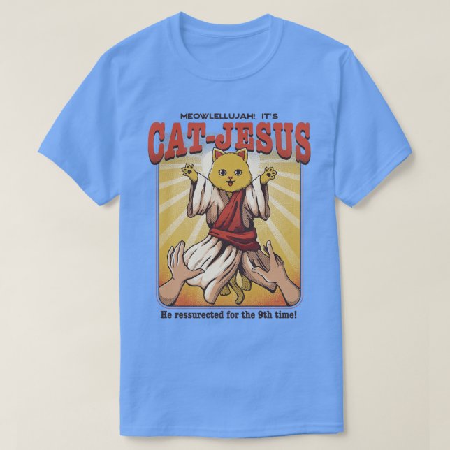 Camiseta CatJesus por Tobe Fonseca (Frente do Design)