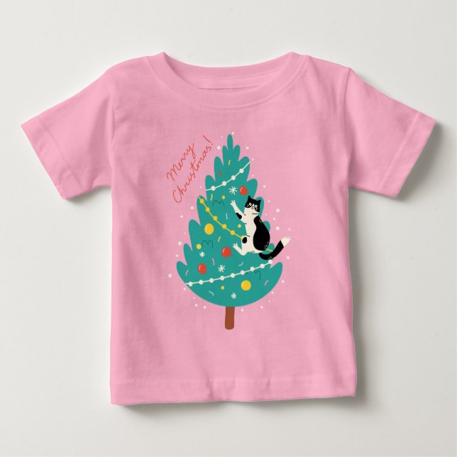 Camiseta Catmas feliz - Uma Escala de Natal Puro (Frente)