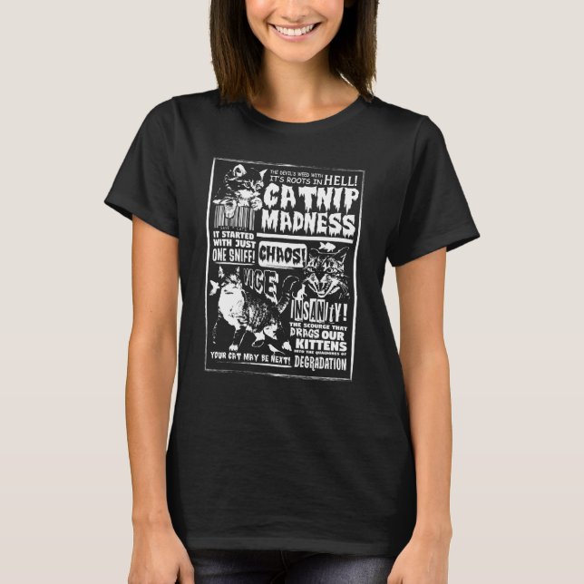Camiseta Catnip Madness Cute Kitten Cat   for Cat Owners (Frente)
