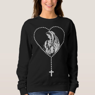 Camiseta Católica Cristã Rosária Virgem Maria Jesus