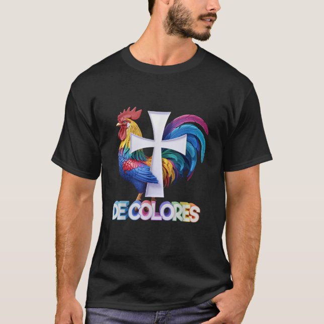 Camiseta Católica DeColores Cursillo Rainbow (Frente)