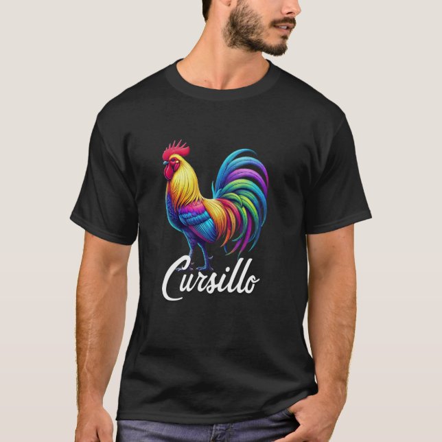 Camiseta Católica DeColores Cursillo Rainbow 2 (Frente)