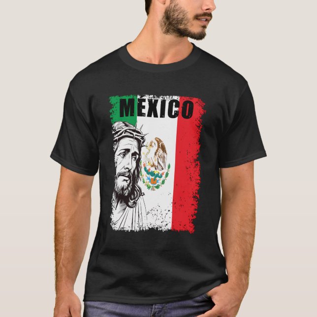 Camiseta Católico de Jesus Cristo do México (Frente)