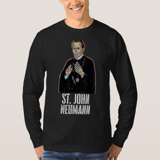 Camiseta Católico santo John Neumann (Frente)