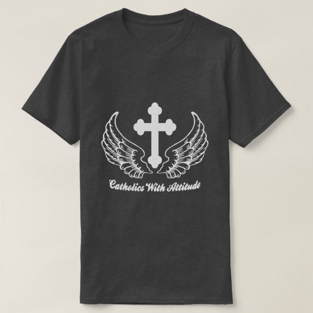 Camiseta Católicos com atitude (Frente do Design)