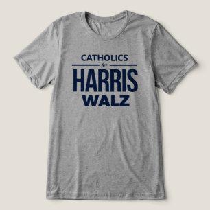 Camiseta Católicos para Harris Walz